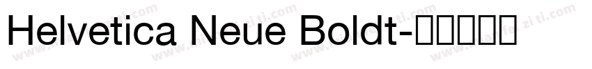 Helvetica Neue Boldt字体转换